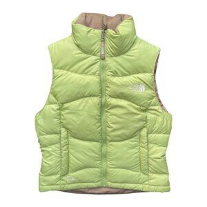 The North Face Women’s Pastel Green Gilet Puffer 550 Jacket